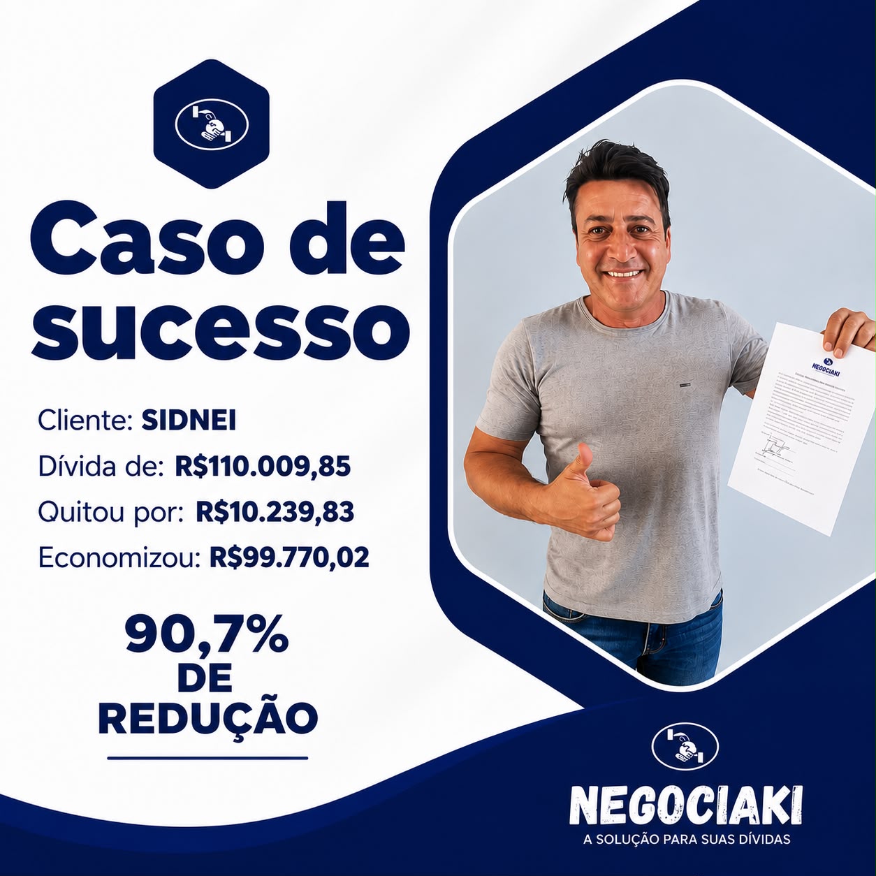 Registro do atendimento — cliente Sidnei